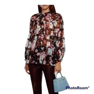 New OPT One Pretty Time Blouse With Matching Inner Cami NWT
